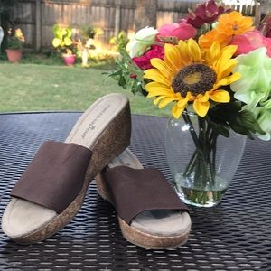 Cork Wedge Sandal